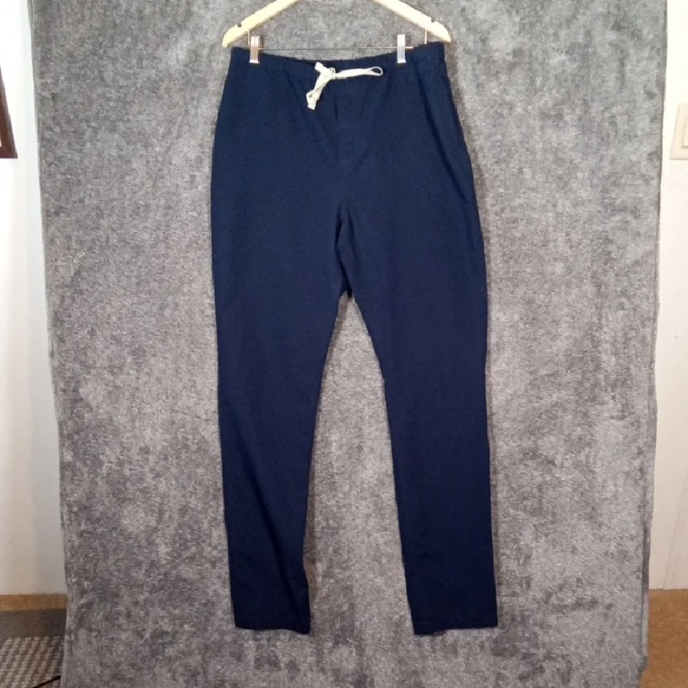 Figs Men's Navy Blue Pisco Scrub Pant Pullover Elastic Waistband Tall Size Large